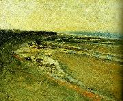 Carl Fredrik Hill strand vid luc-sur-mer France oil painting artist